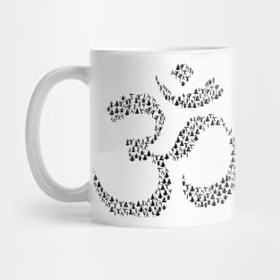 Aum Om Symbol Sign Yoga Poses Mug